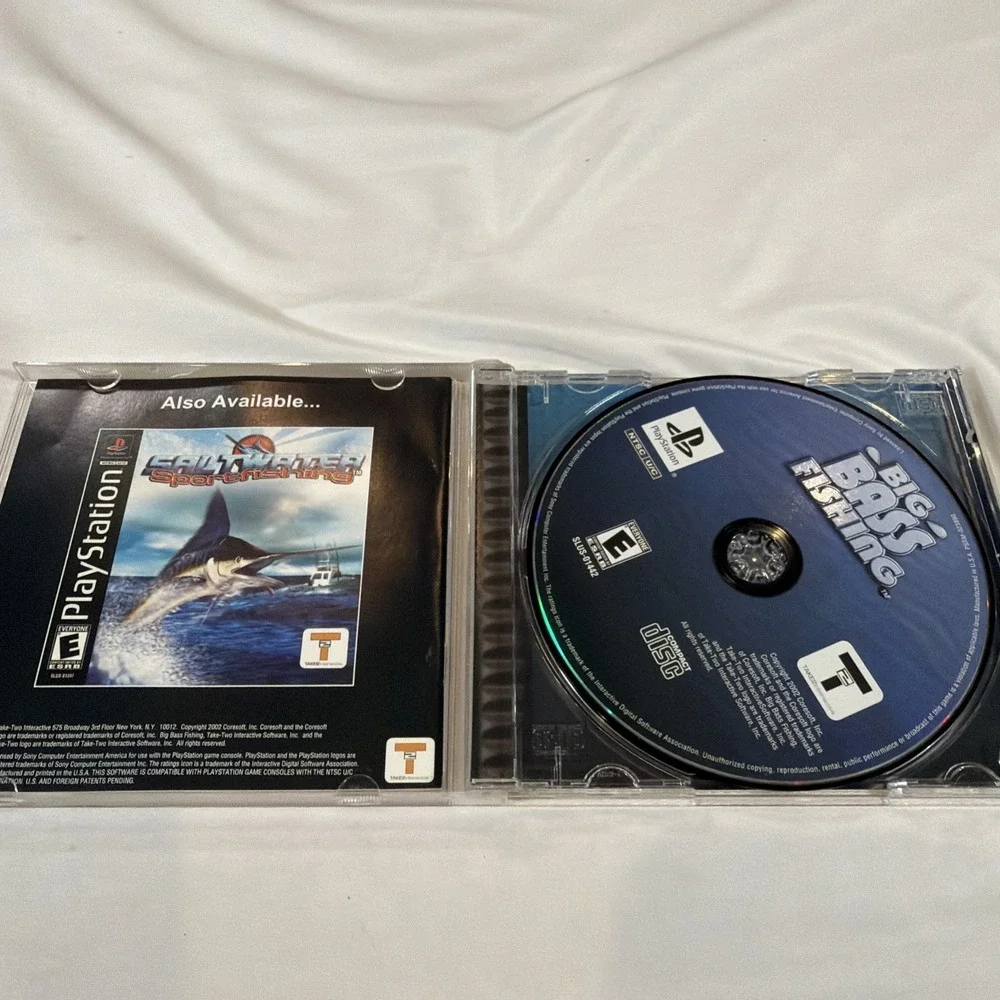 PS1‎ Game Lot Activision Classics Fishing Game & More Complete PlayStation 1